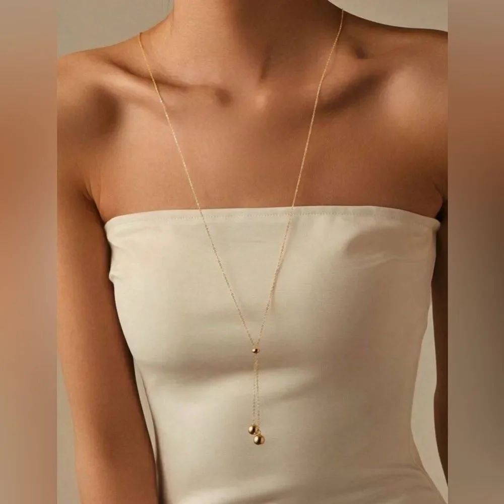 Elegant Gold Pendant Necklace A1529